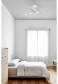 FARO 33824WT-1TW - LED Dimmelhető mennyezeti ventilátor HEY S LED/10W/230V fehér átm. 90 cm WT + távirányító