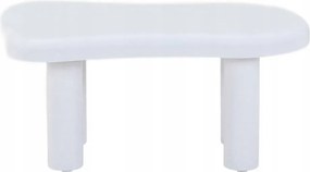 Dohányzóasztal Alto lakkozott fehér 100x60x45 cm Homla