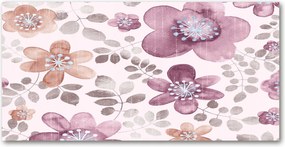 Konyhai panel Virágos mintás 100x50 cm Ragasztó