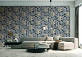 Decoprint Antibes Nature Forest kék-szürke fa mintás vlies tapéta – AN28284