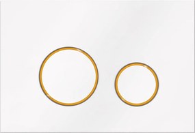 Kk-pol Öblítőgomb Vitrum Grande V3 Orbis, Fehér Fényes/arany