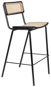 Fekete rattan bárszék szett 2 db-os 106 cm Jort - Zuiver