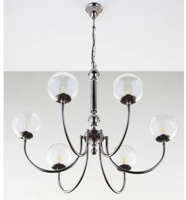 Jupiter 2022 - Csillár láncon BRILLANTE 6xG9/10W/230V fényezett króm