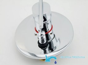 Falba süllyesztett zuhanyrendszer EYN PT85079 LED-világítással, többféle színváltozatban, például króm és fekete kivitelben