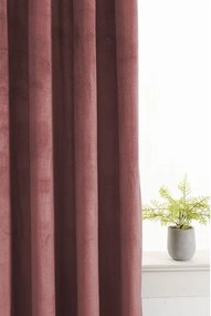 Sötétítő függöny ELVIO VELVET 140x250 cm, óarany rózsaszín Felfüggesztés: Fém gyűrűk