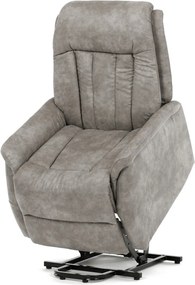 Elektromos relax fotel állítható háttámlával szürke vintage szövet TV-Q8575 GREY3