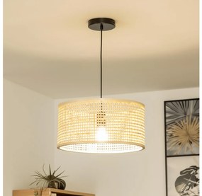 Brilagi - LED függőlámpa kábellel CERIA BOHO 1xE27/40W/230V átm. 25 cm bambusz