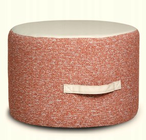 P1 Puff Kerek Divatos Kényelmes Fogantyú Könnyű Tartós Vörös