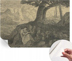 Dekoratív öntapadós fotótapéta az irodába Olvasó figura 152x104 cm