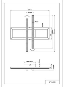 Globo 672843N - LED Mennyezeti lámpa HIGHWAY LED/24W/230V