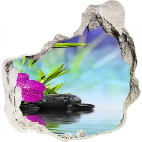 3d-s lyuk vizuális effektusok matrica Bambusz orchidea nd-p-54557063