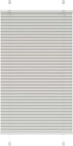 vidaXL pliszírozott redőny világosszürke 80x150 cm szövetszélesség