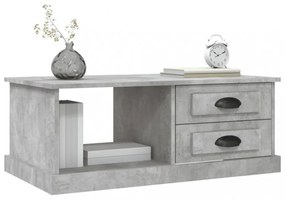 betonszürke szerelt fa dohányzóasztal 90 x 50 x 35 cm
