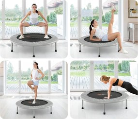 Trambulin 95cm, szürke