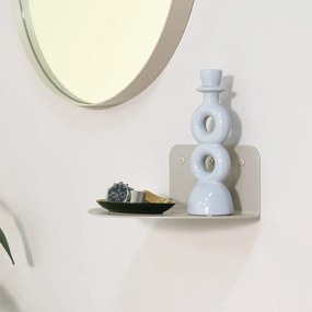 Szürkésbézs fém fali polc 30 cm Flex – Spinder Design