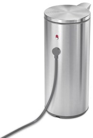 Matt ezüstszínű automata acél szappanadagoló 266 ml – simplehuman