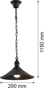 Argon ERBA 631 Függőlámpa 1x15W/E27 IP20
