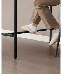 Bárasztal, magas konzolasztal töltőállomással és szövet fiókkal, barna