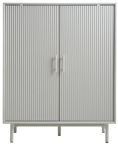 Szürke szekrény 100x125x40 cm Palma – Unique Furniture