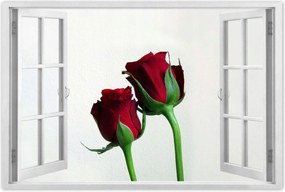 Poszter 60x40 Vörös rózsák neki