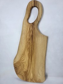 Konyhai deszka tölgy natúr fa vágó/tálaló 59-24-2 cm