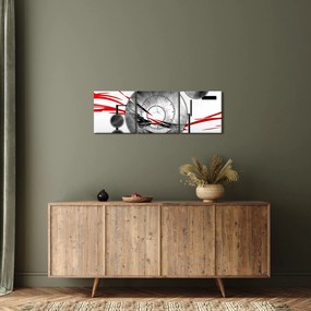 Absztrakt kép (órával) (90x30 cm)