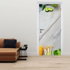 Fotótapéta ajtóra - Zöldség (95x205cm)
