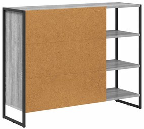 Oldalsó szekrény Szürke Sonoma 96.5 x 30 x 75 cm Faanyag