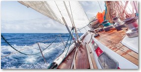 Konyhai panel Vitorlás a tengeren 140x70 cm Ragasztó