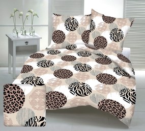 Krepp lapok Körök barna TiaHome - 1x Párna 90x70cm, 1x Paplan 140x200cm