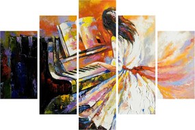 Kép - Egy nő zongorázása (150x105 cm)