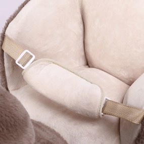 Hintázó nyugágy biztonsági övvel, barna Spielwerk