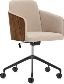 Barna kárpitozott irodai szék Madai – Kave Home
