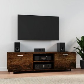 füstös tölgy színű szerelt fa TV-szekrény 140 x 40,5 x 35 cm