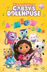 Fali poszter Macskaház Gabi Pandúr Hableány 61x91,5 cm gyerekeknek