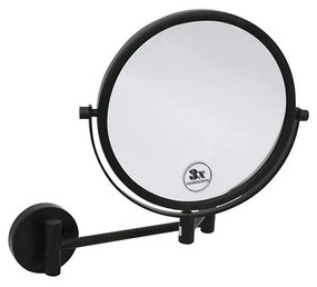 Fekete kozmetikai tükör 23x28 cm