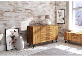 Magas tölgyfa komód 182x100 cm Golo - The Beds