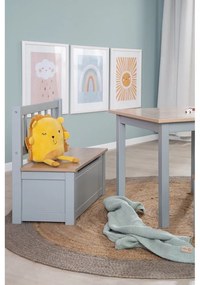 Szürkésbarna gyerek pad Woody – Roba