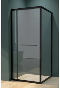Firenze zuhanykabin Black 6mm 80 cm