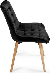 MIADOMODO Étkezőszék készlet 2x Fekete