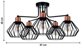 Csillár PORTO 5xE27/40W/230V
