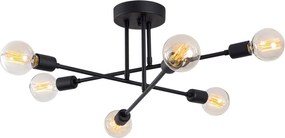 Flower mennyezeti lámpa, fekete