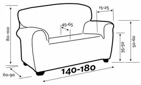 IRPIN multielasztikus kanapéhuzat bézs, 140-180 cm, 140 - 180 cm