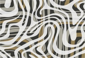 Flizelin tapéta Divatos 3D fali absztrakt vonalak 152x104 Ragasztóval