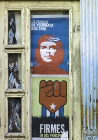 Poszter 21x29,7cm Che Guevary poszter az ablakon, Assaf Frank