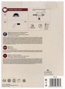 Paulmann 93408 - KÉSZLET 3xLED/6,5W IP44 Dimmelhető fürdőszobai lámpa COLE 230V