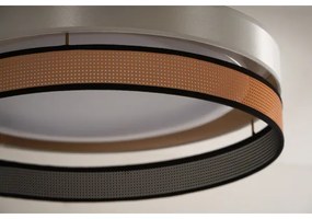 Duolla- LED Mennyezeti lámpa ROLLER DUO SHINY LED/24W/230V átm. 45 cm fehér/réz