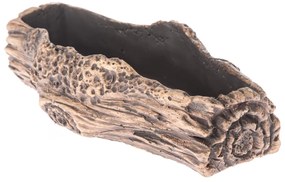 Fakéreg beton virágláda tartó, barna, 27 x 11 cm
