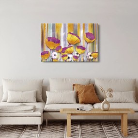 Kép - Virágok illusztrációja (90x60 cm)
