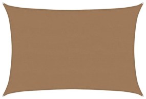 tópszínű HDPE napvitorla 160 g/m² 5 x 7 m